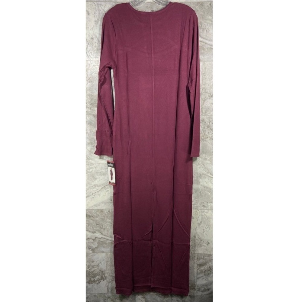 Edited by Remi Bader Burgundy Ribbed Cutout Maxi Dress Women's XL NWT - Picture 3 of 15